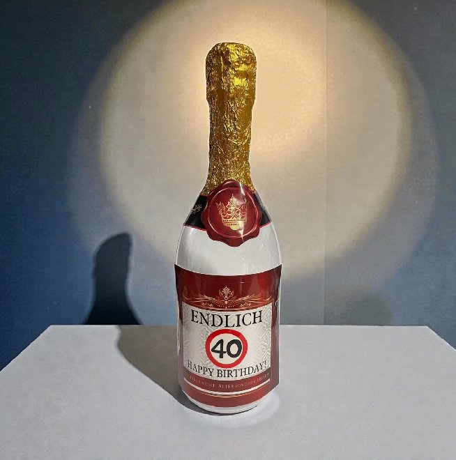 Flasche zum 40.Geburtstag - bef�llbar