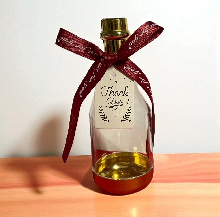 Befllbare Flasche mit Thank You