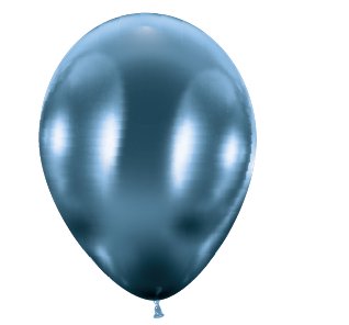 Ballons in glossy blau, 50 Stck - 33 cm