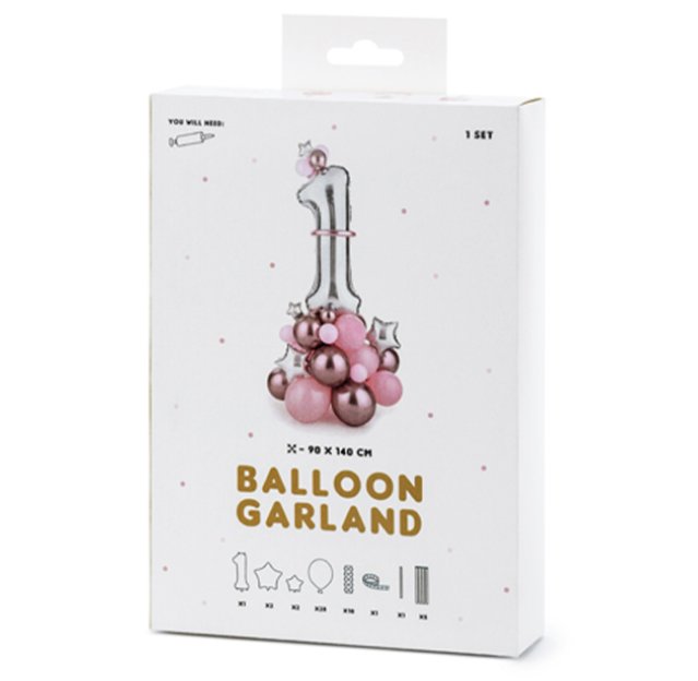 Ballonset - Ballon Bouquet -Zahl 1