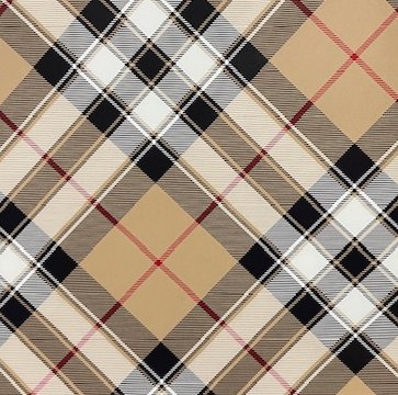 Geschenkpapierbogen, kariert, beige