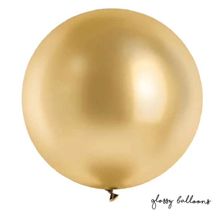 Riesenballon - � 60cm - Glossy - Gold