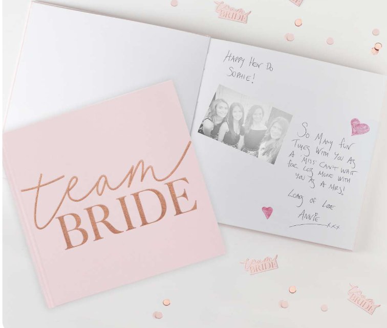 Gstebuch Team Bride - samt blush