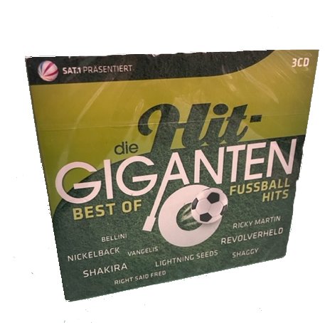 Die Hit Giganten - Fussballsongs, 3 CD