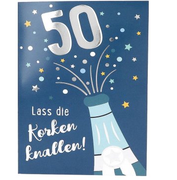 Musikkarte Jump Outs zum 50.Geburtstag