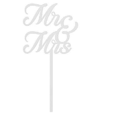 Acryl Cake Topper Hochzeit Mr. und Mrs.