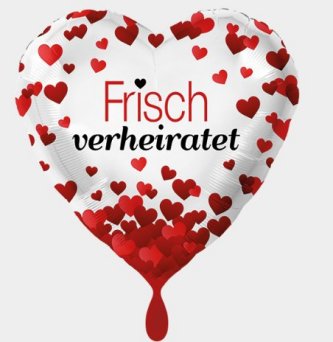 Folienballon - 71 cm - Frisch Verheiratet