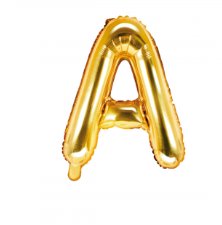 Folienballon Buchstabe A - Gold, 35 cm