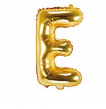 Folienballon Buchstabe E - Gold, 35 cm