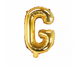 Folienballon Buchstabe G - Gold, 35 cm