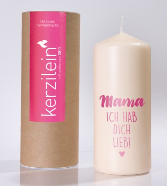 Mama, ich hab Dich lieb Kerze