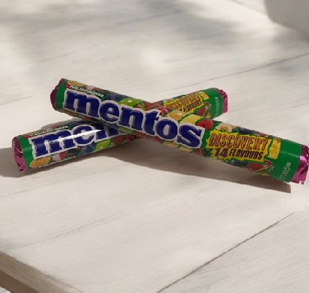 Mentos Discovery Rolle, Kaubonbon