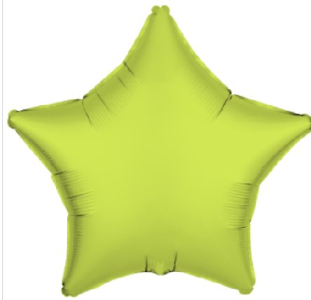 NEON GELB Ballon Stern, 43 cm