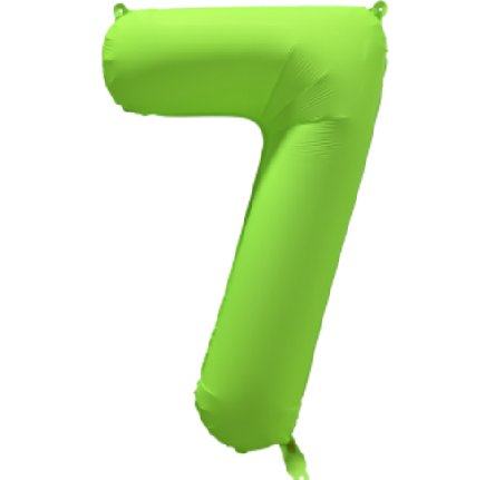 NEON GRN Ballon Zahl 7, Mae: 86 cm