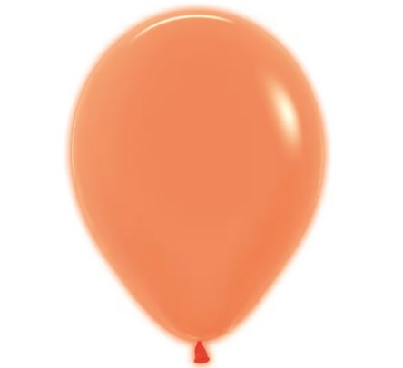 Neon Orange Latexballons, 13 cm