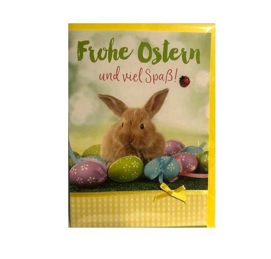 Frohe Ostern Karte mit Umschlag