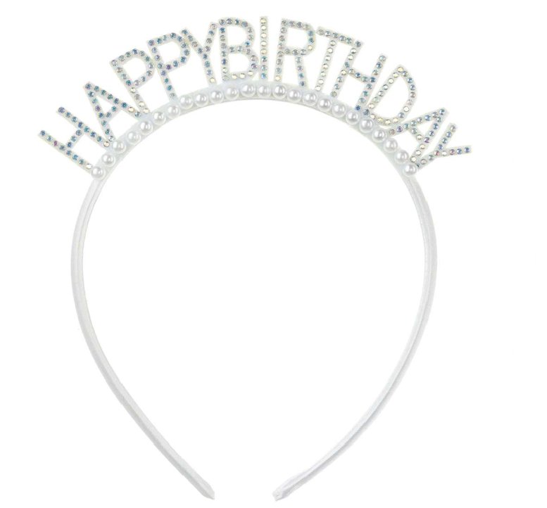 Haarreifen Happy Birthday Glitzer