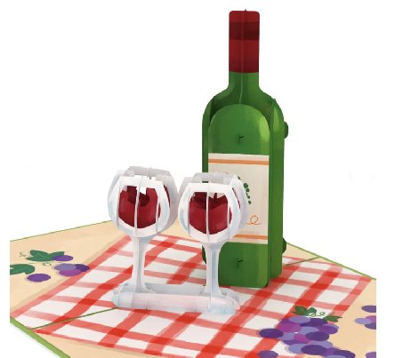 Wein Pop-Up Karte