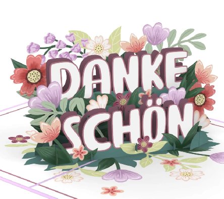 Dankesch�n Pop-Up Karte