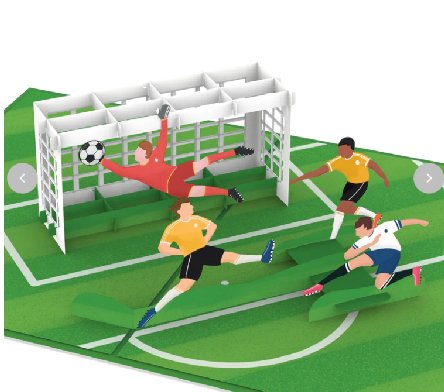 Fuball Pop-Up Karte