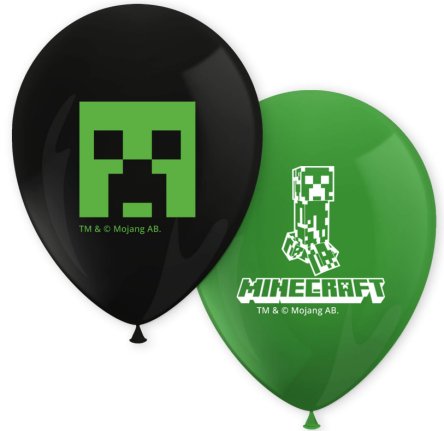 Minecraft Luftballons, 8 Stck