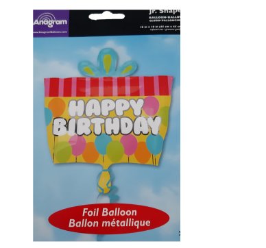 Folienballon Happy Birthday Geschenk
