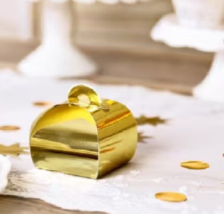 Give away Schachteln, gold, 10 Stck