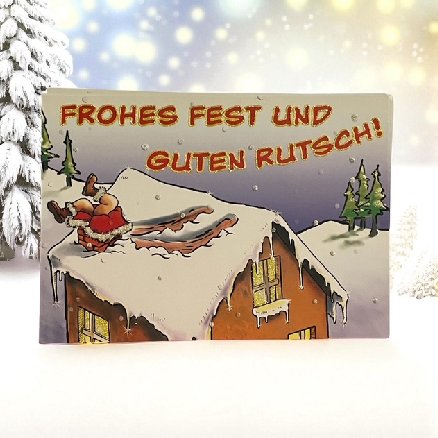 Weihnachtskarte Glamour zum kleinen Preis