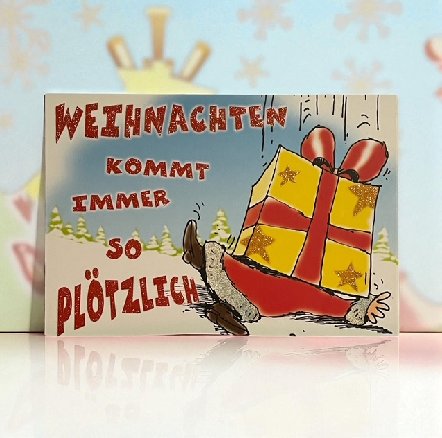 Weihnachtskarte Glamour zum kleinen Preis