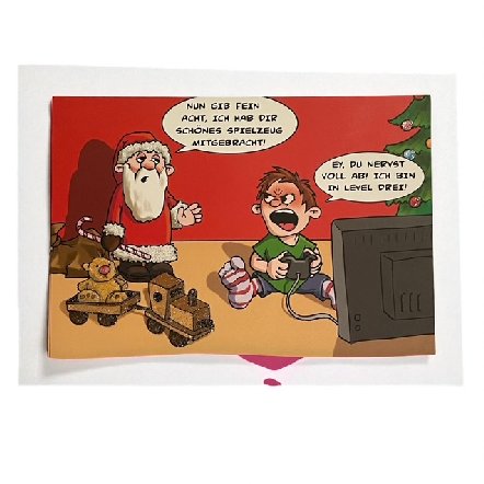 Weihnachtskarte Glamour zum kleinen Preis