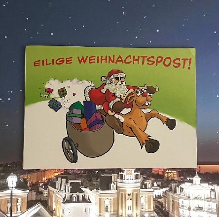 Weihnachtskarte Glamour zum kleinen Preis