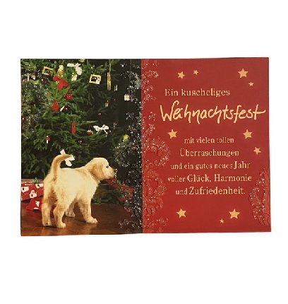 Weihnachtskarte Glamour zum kleinen Preis