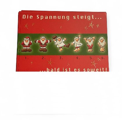 Weihnachtskarte Glamour zum kleinen Preis