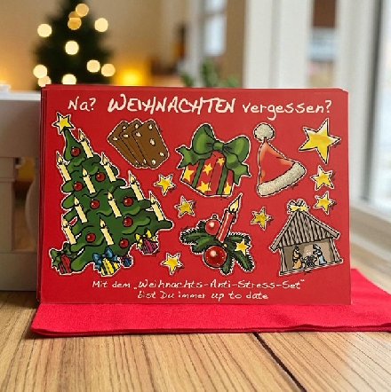 Weihnachtskarte Glamour zum kleinen Preis