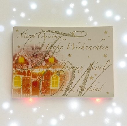 Weihnachtskarte Glamour zum kleinen Preis