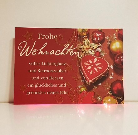Weihnachtskarte Glamour zum kleinen Preis