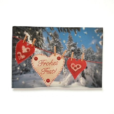Weihnachtskarte Glamour zum kleinen Preis
