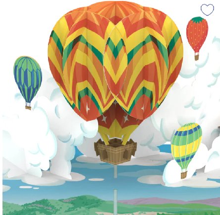 Pop-Up Karte Heiluftballon