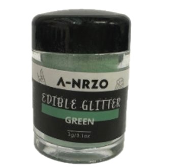 Essbarer Glitzer, grn, 3g