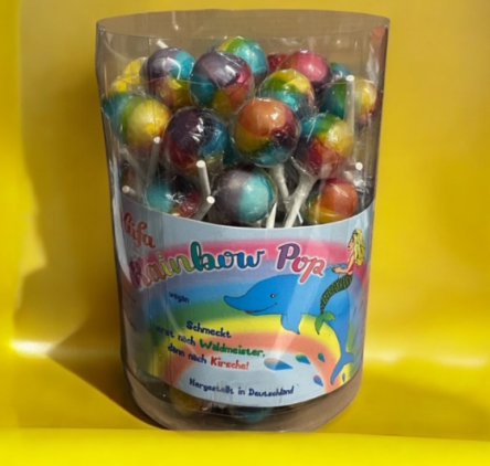 Regenbogen Lutscher, 1 Stck