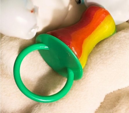 Riesenschnuller XXL Regenbogen, 1 Stck