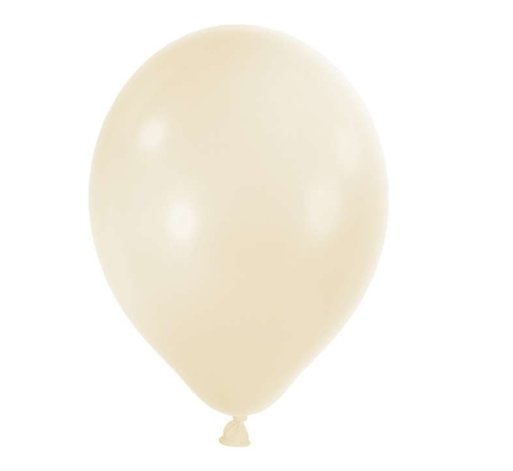 100 Miniballons -  12cm - Creme Metallic