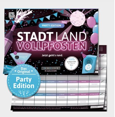 Stadt,Land, Vollpfosten - Das Partyspiel