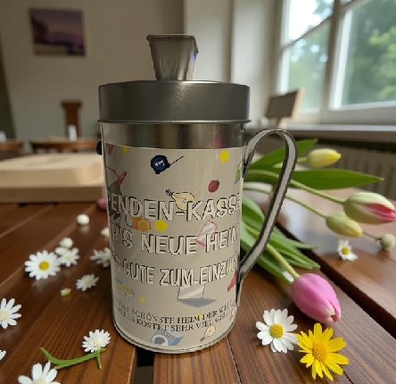 	Spardose zum Einzug, Spendenkasse