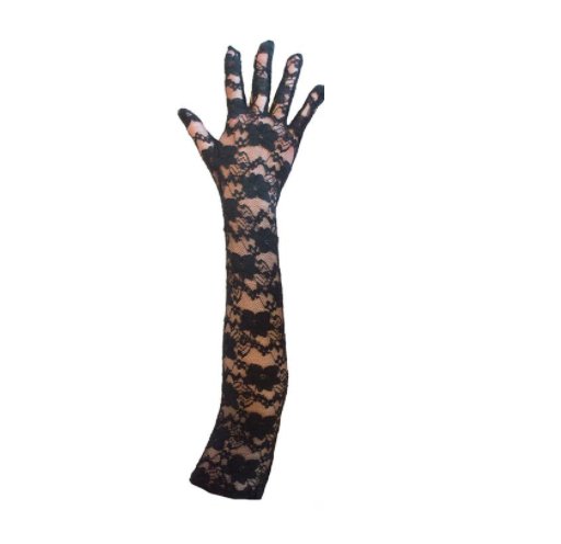 Handschuhe Spitze,schwarz, lang