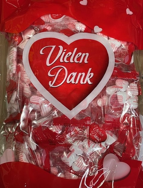 Vielen Dank Herzen, 100er Pack