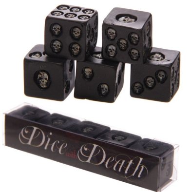 Totenkopf Wrfel 5er Set