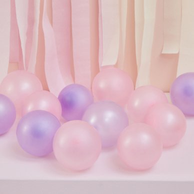 Ballons fr Dekogirlanden Pink,Lila,Pearl