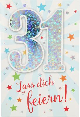 Geburtstagskarte mit Musik zum 31. Geburtstag