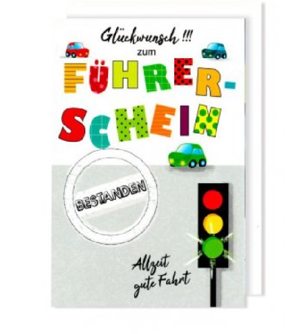 Glckwunsch zum Fhrerschein